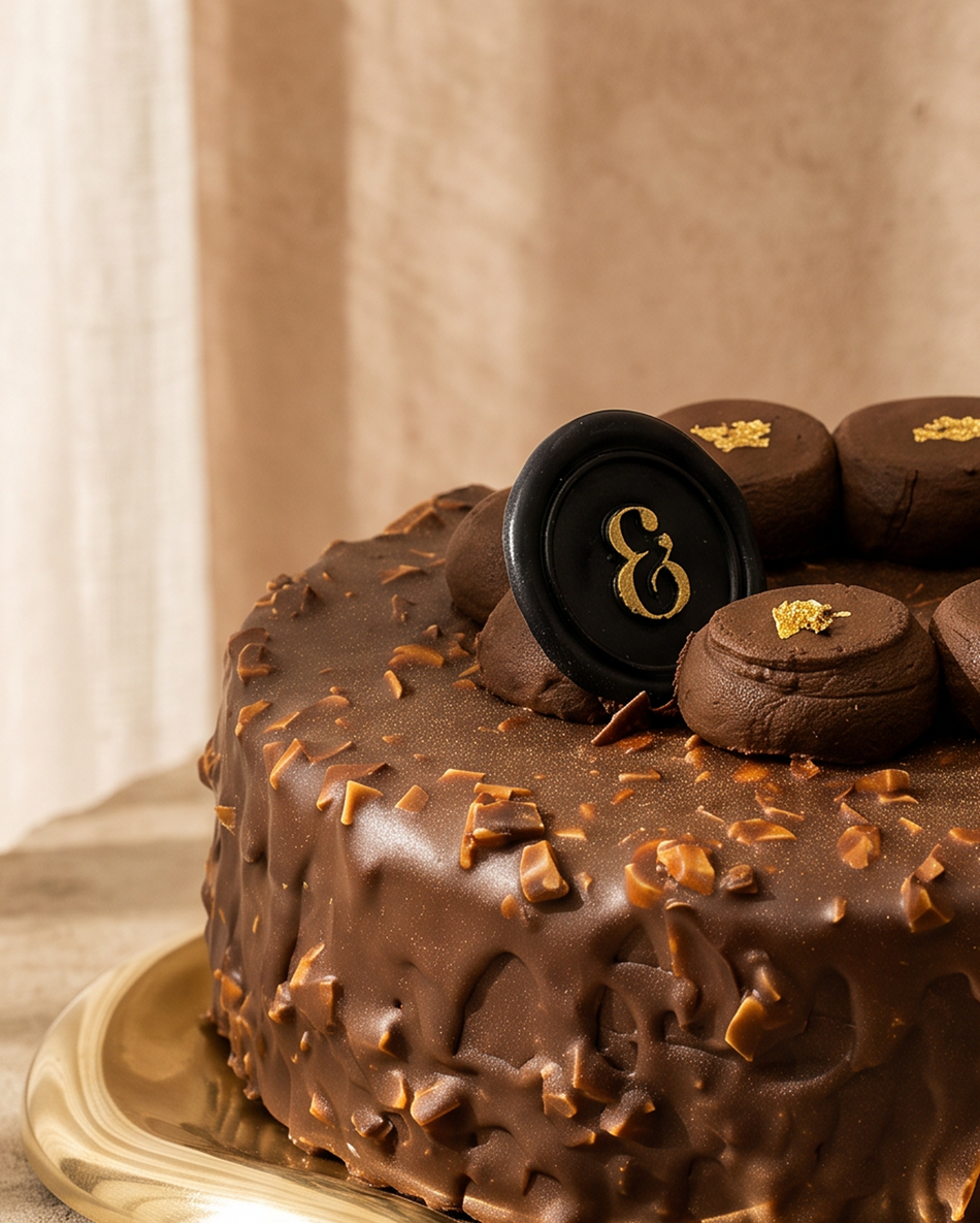 Badam, Kaaju & Pista cake close-up