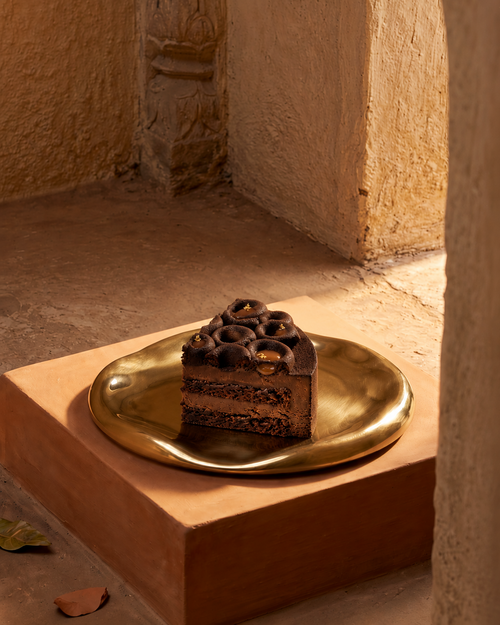 Belgian Dark Chocolate cake slice