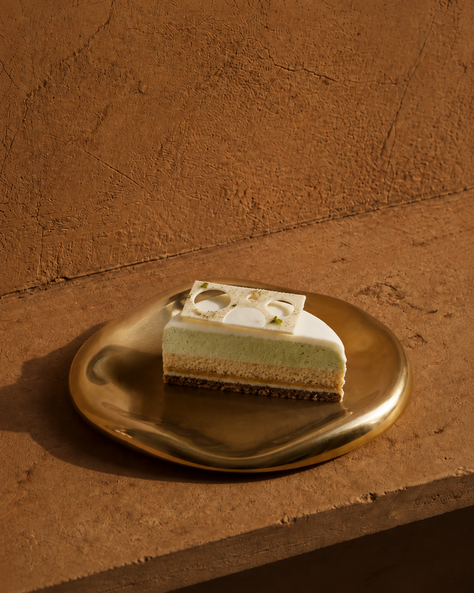 Curry Leaf, Coconut & Jaggery cake slice