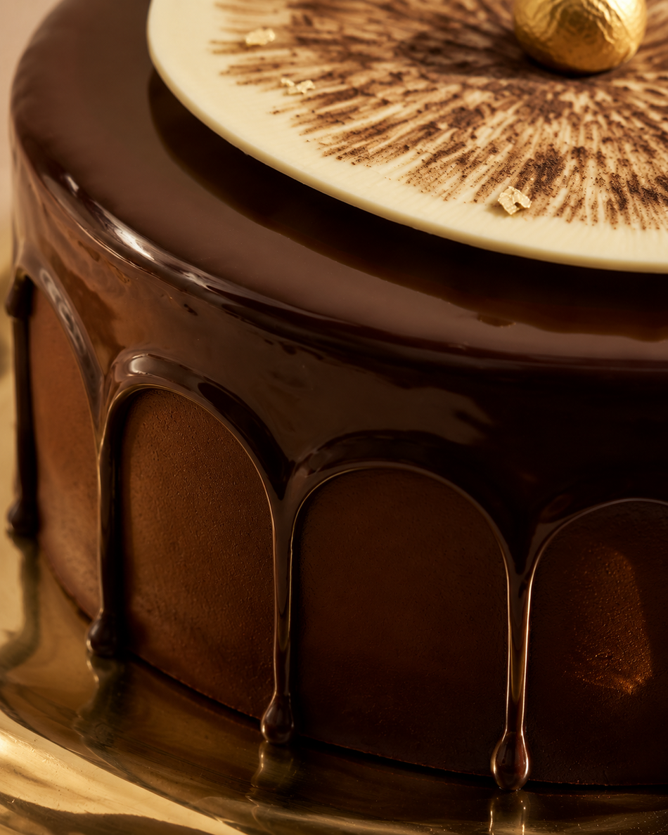 Dark Chocolate & Hazelnut cake texture