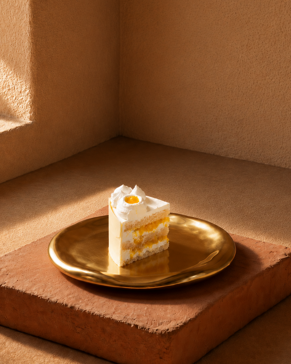 Ginger & Pineapple cake slice
