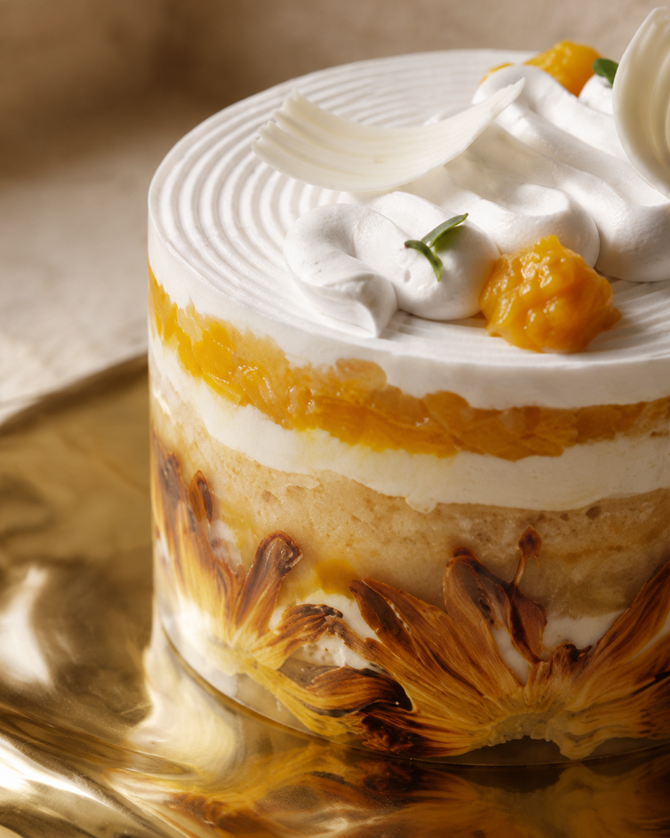 Mini Ginger & Pineapple cake texture