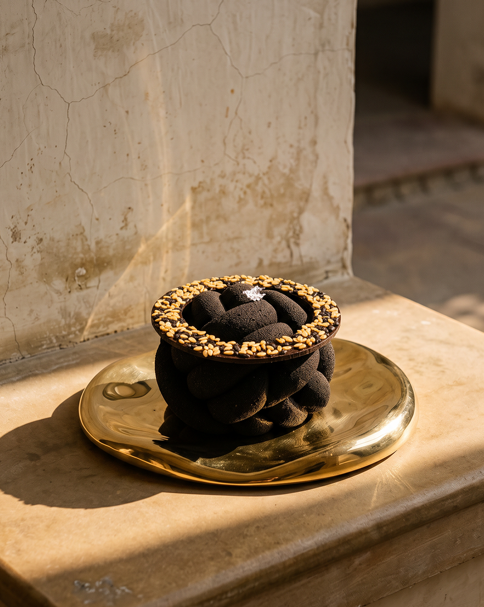 Mini Sesame, Miso & Almond cake