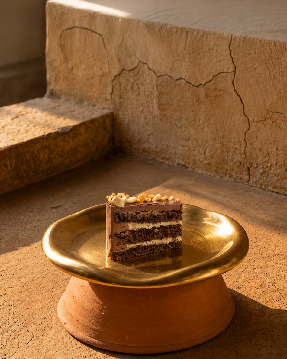 Peanut Butter & Chocolate cake slice