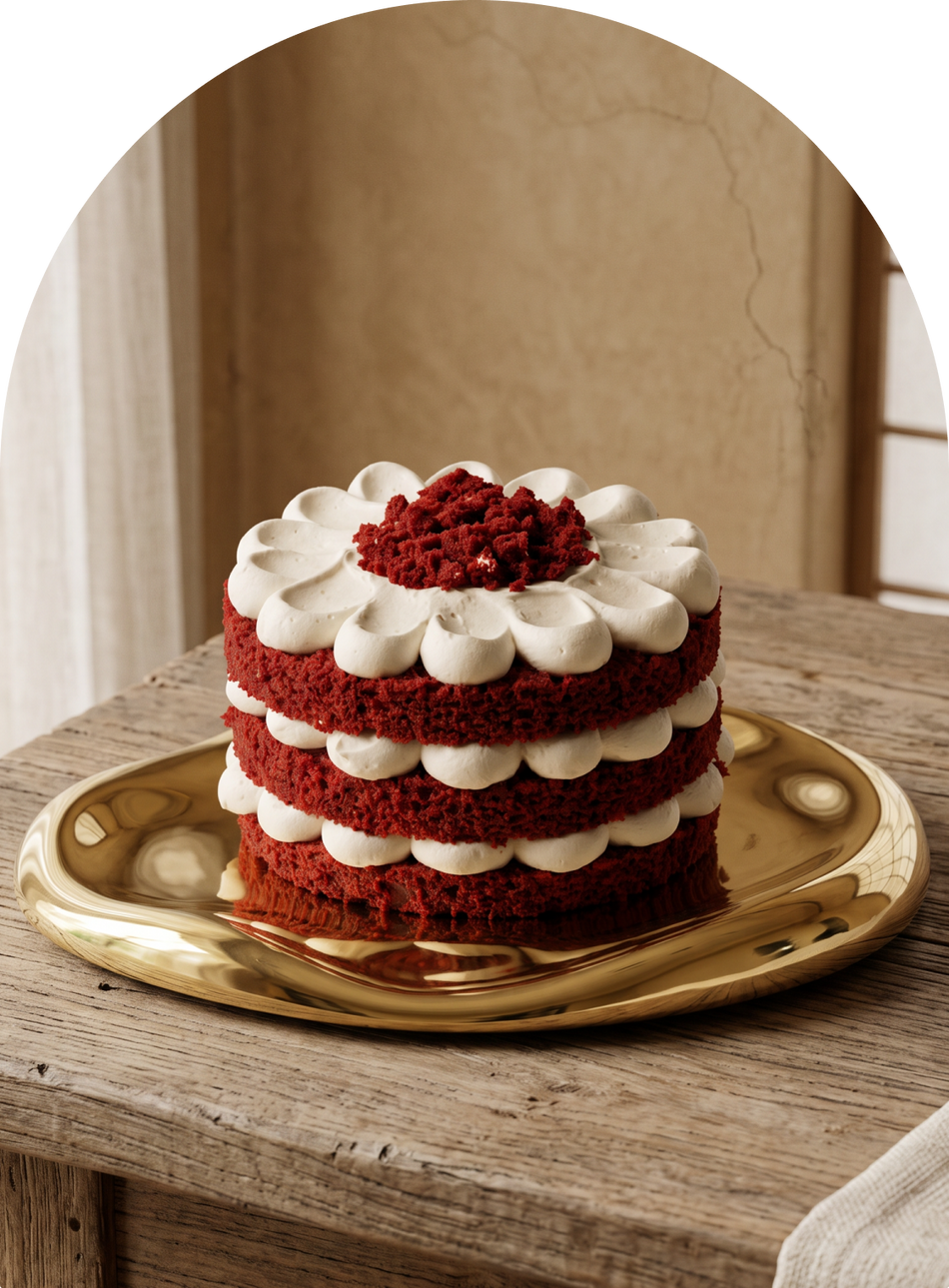Red Velvet cake by Mitti & Mousse