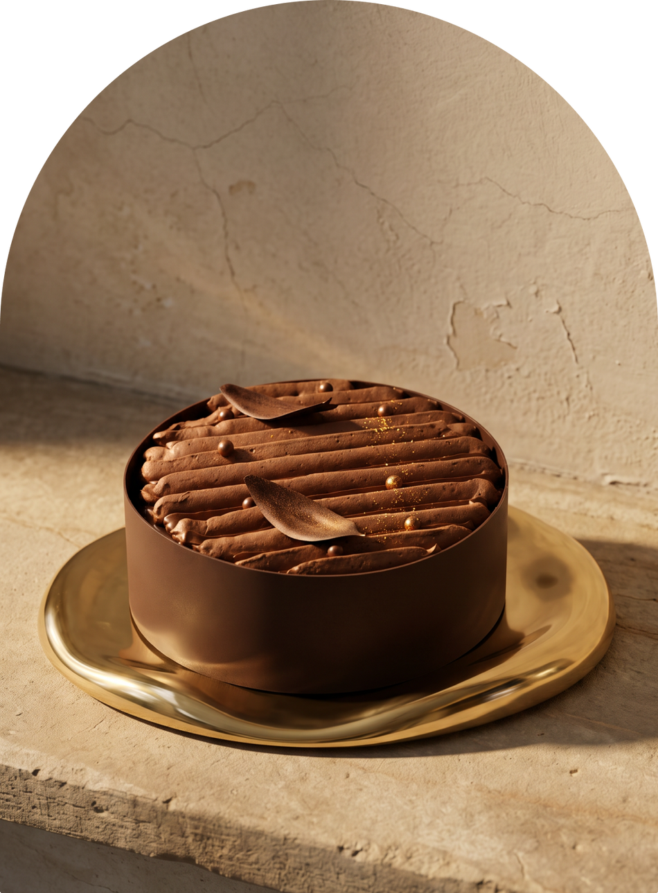 Signature Dark Chocolate cake by Mitti & Mousse